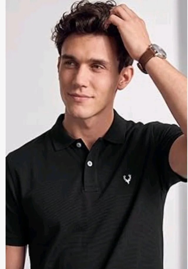 Allen Solly Men’s Polo T‑Shirt | Comfortable Rich Cotton Blend, Band Collar, Regular Fit | Stylish & Premium All Day Wear