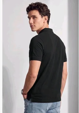 Allen Solly Men’s Polo T‑Shirt | Comfortable Rich Cotton Blend, Band Collar, Regular Fit | Stylish & Premium All Day Wear