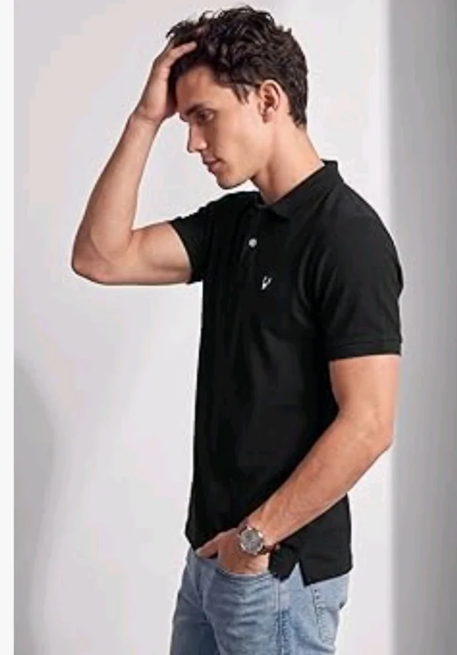 Allen Solly Men’s Polo T‑Shirt | Comfortable Rich Cotton Blend, Band Collar, Regular Fit | Stylish & Premium All Day Wear