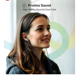 pTron Tangent Evolve w/ 50Hrs Playtime,HD Mic,Pristine Sound,14mm Drivers,Bluetooth V5.3 w/Dual-Device Pairing Wireless Neckband,Magnetic Buds,Voice Assistant,Type-C Charging &IPX4(Black/Blue) |in_ear
300+ bought in past month