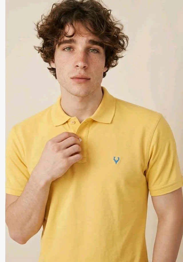 Allen Solly Men’s Polo T‑Shirt | Comfortable Rich Cotton Blend, Band Collar, Regular Fit | Stylish & Premium All Day Wear