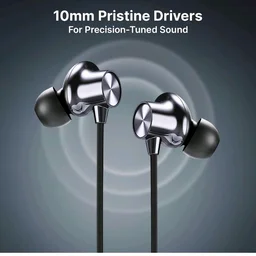 pTron Tangent Eon w/ 50Hrs Playtime, Immersive Sound, HD Mic & AI-ENC Clear Calls, Dual-Device Pairing, Magnetic On/Off Function, BT5.4 Wireless Neckband, Voice Asst., Type-C Charging & IPX5(Obsidian)
800+ bought in past month