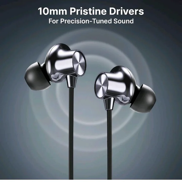 pTron Tangent Eon w/ 50Hrs Playtime, Immersive Sound, HD Mic & AI-ENC Clear Calls, Dual-Device Pairing, Magnetic On/Off Function, BT5.4 Wireless Neckband, Voice Asst., Type-C Charging & IPX5(Obsidian)
800+ bought in past month