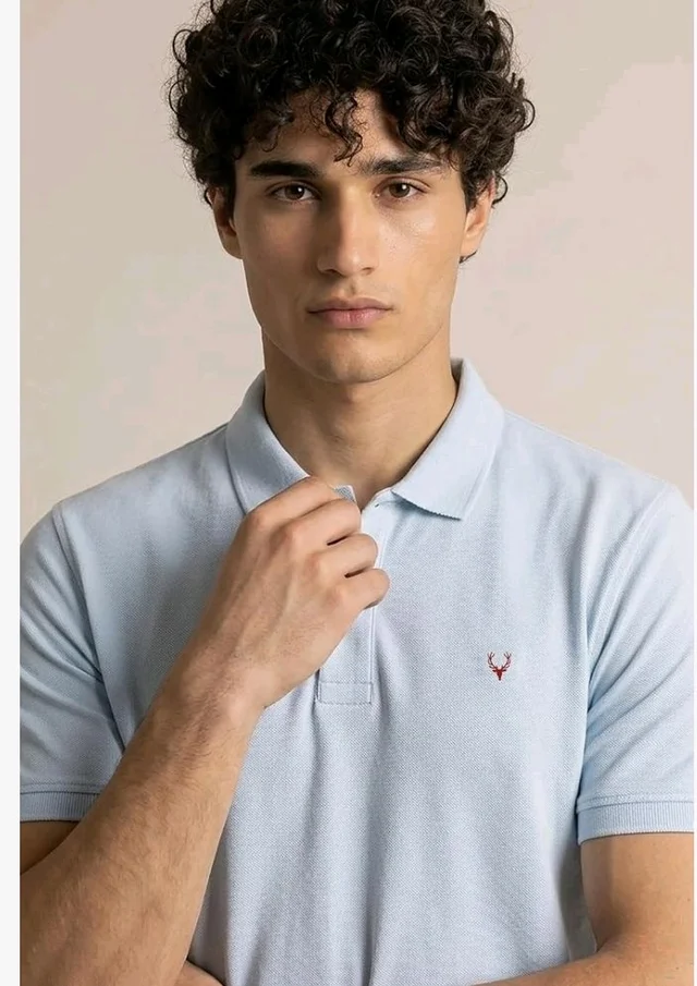 Allen Solly Men’s Polo T‑Shirt | Comfortable Rich Cotton Blend, Band Collar, Regular Fit | Stylish & Premium All Day Wear