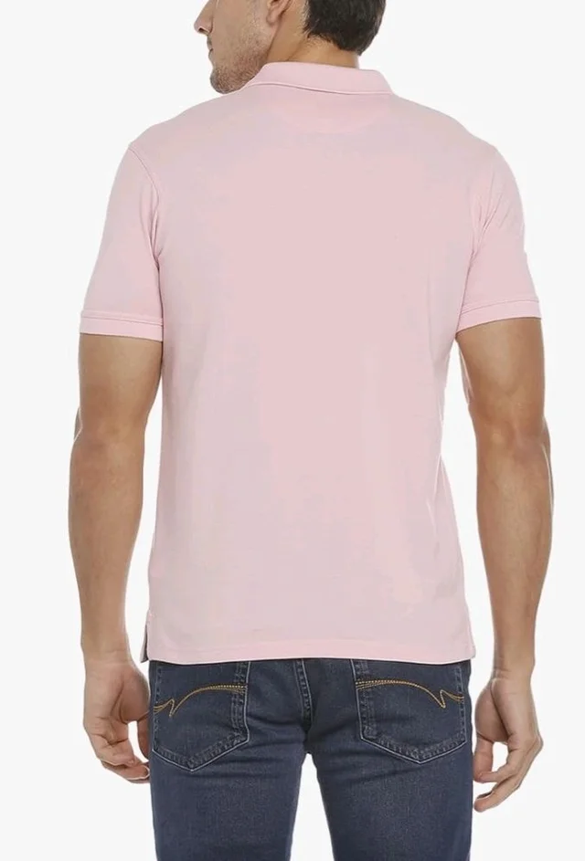 Allen Solly Men’s Polo T‑Shirt | Comfortable Rich Cotton Blend, Band Collar, Regular Fit | Stylish & Premium All Day Wear