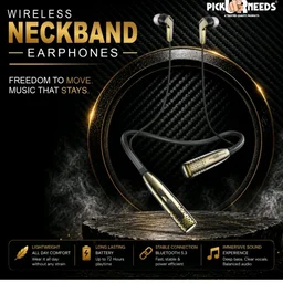 Pick Ur Needs Wireless Rechargeable Bluetooth Neckband Earphones
60%
off