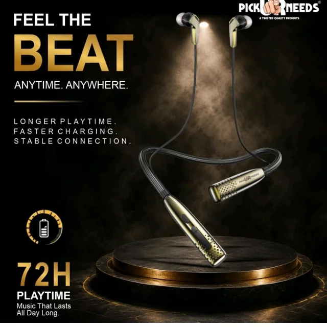 Pick Ur Needs Wireless Rechargeable Bluetooth Neckband Earphones
60%
off