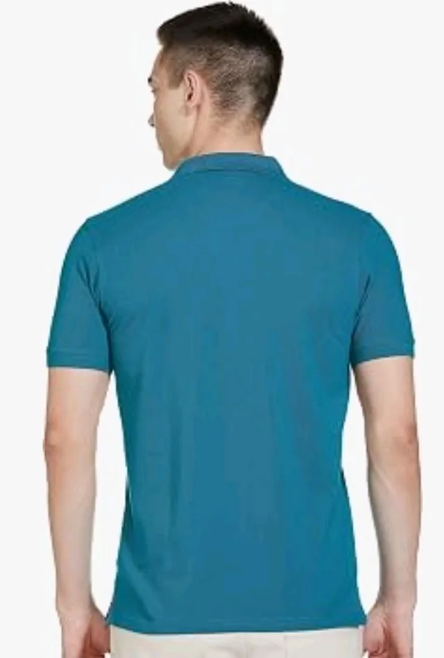 Allen Solly Men’s Polo T‑Shirt | Comfortable Rich Cotton Blend, Band Collar, Regular Fit | Stylish & Premium All Day Wear