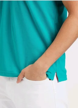 Allen Solly Men’s Polo T‑Shirt | Comfortable Rich Cotton Blend, Band Collar, Regular Fit | Stylish & Premium All Day Wear