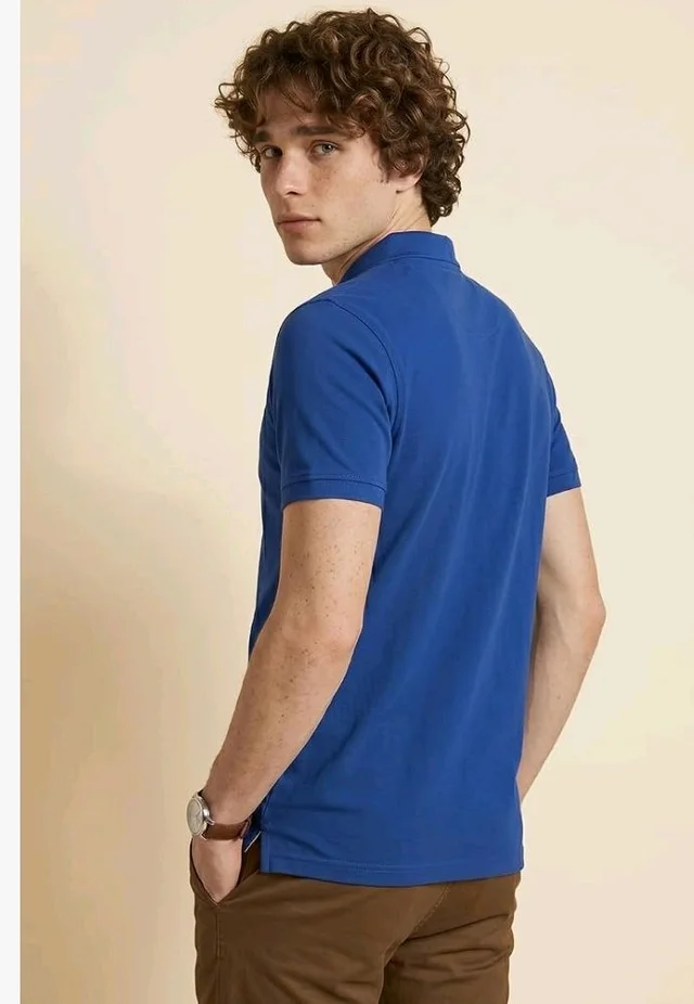 Allen Solly Men’s Polo T‑Shirt | Comfortable Rich Cotton Blend, Band Collar, Regular Fit | Stylish & Premium All Day Wear