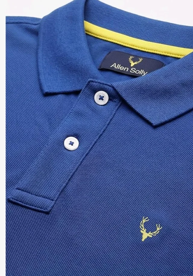Allen Solly Men’s Polo T‑Shirt | Comfortable Rich Cotton Blend, Band Collar, Regular Fit | Stylish & Premium All Day Wear