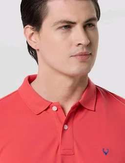Allen Solly Men’s Polo T‑Shirt | Comfortable Rich Cotton Blend, Band Collar, Regular Fit | Stylish & Premium All Day Wear