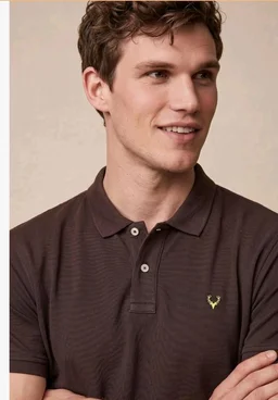 Allen Solly Men’s Polo T‑Shirt | Comfortable Rich Cotton Blend, Band Collar, Regular Fit | Stylish & Premium All Day Wear
