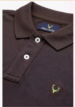 Allen Solly Men’s Polo T‑Shirt | Comfortable Rich Cotton Blend, Band Collar, Regular Fit | Stylish & Premium All Day Wear