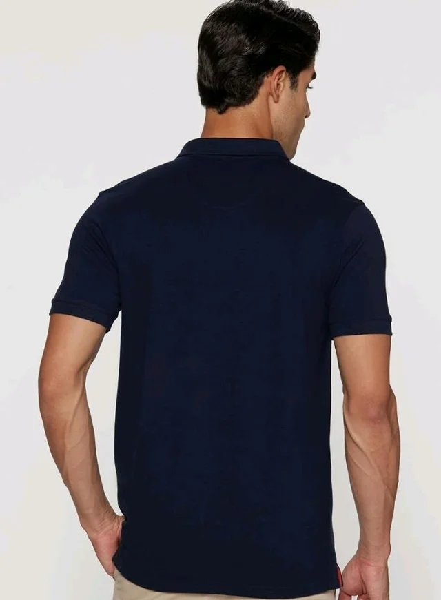 Allen Solly Men’s Polo T‑Shirt | Comfortable Rich Cotton Blend, Band Collar, Regular Fit | Stylish & Premium All Day Wear