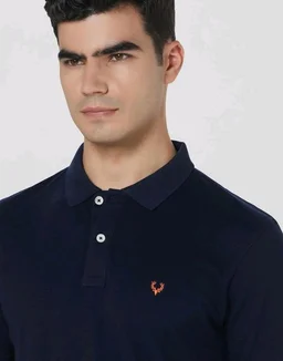 Allen Solly Men’s Polo T‑Shirt | Comfortable Rich Cotton Blend, Band Collar, Regular Fit | Stylish & Premium All Day Wear