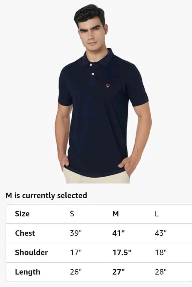 Allen Solly Men’s Polo T‑Shirt | Comfortable Rich Cotton Blend, Band Collar, Regular Fit | Stylish & Premium All Day Wear