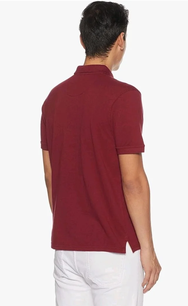 Allen Solly Men’s Polo T‑Shirt | Comfortable Rich Cotton Blend, Band Collar, Regular Fit | Stylish & Premium All Day Wear