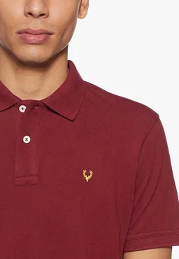 Allen Solly Men’s Polo T‑Shirt | Comfortable Rich Cotton Blend, Band Collar, Regular Fit | Stylish & Premium All Day Wear