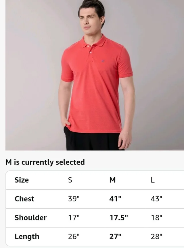 Allen Solly Men’s Polo T‑Shirt | Comfortable Rich Cotton Blend, Band Collar, Regular Fit | Stylish & Premium All Day Wear - S