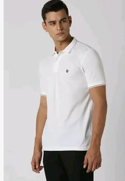 Van Heusen Men's Cotton Solid Regular Fit Collar Polo T-Shirt - 2XL