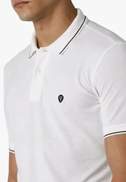 Van Heusen Men's Cotton Solid Regular Fit Collar Polo T-Shirt - 2XL