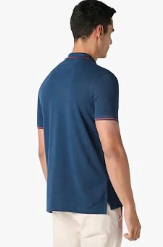 Van Heusen Men's Cotton Solid Regular Fit Collar Polo T-Shirt - 2XL