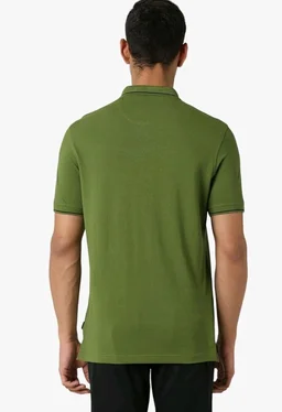 Van Heusen Men's Cotton Solid Regular Fit Collar Polo T-Shirt - 2XL