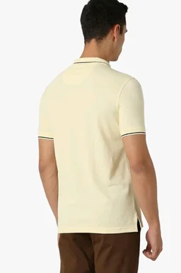 Van Heusen Men's Cotton Solid Regular Fit Collar Polo T-Shirt - 2XL