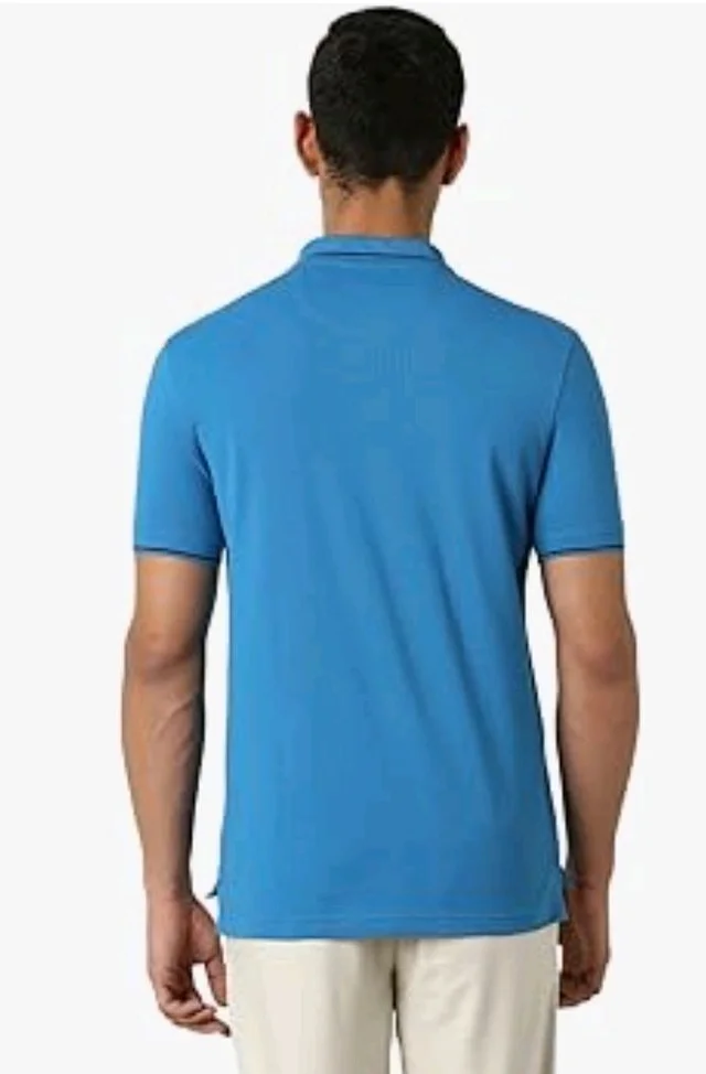 Van Heusen Men's Cotton Solid Regular Fit Collar Polo T-Shirt - 2XL