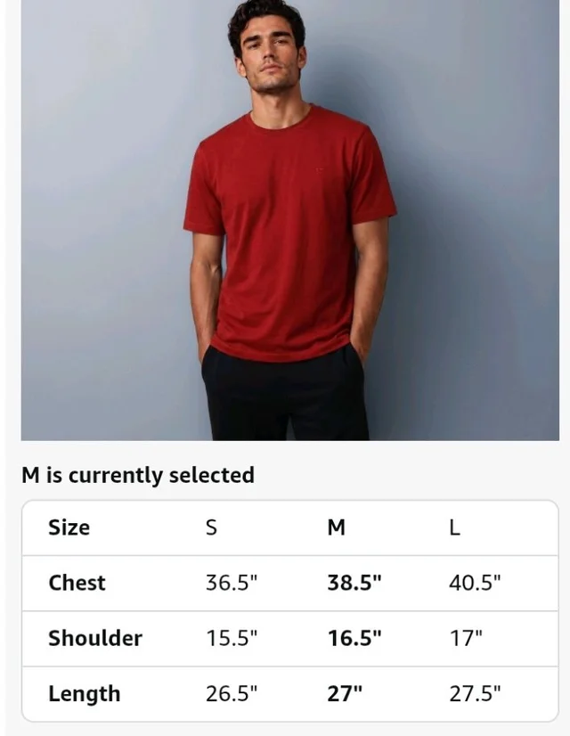Van Heusen Men’s Crew Neck T-Shirt – Soft & Breathable Cotton | Regular Fit | Comfortable Everyday Casual Wear | Short Sleeves | Summer Favorite |Solid Colors | Style 60052|Available in Pack of 1 & 2 - S