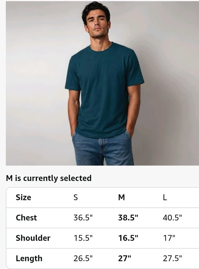 Van Heusen Men’s Crew Neck T-Shirt – Soft & Breathable Cotton | Regular Fit | Comfortable Everyday Casual Wear | Short Sleeves | Summer Favorite |Solid Colors | Style 60052|Available in Pack of 1 & 2 - M