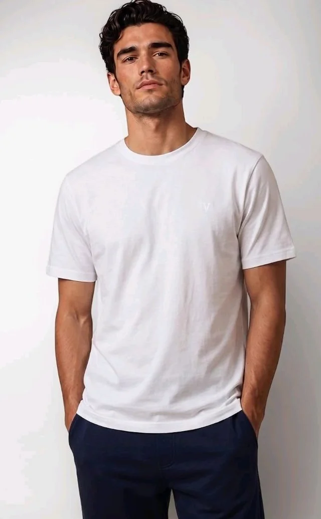 Van Heusen Men’s Crew Neck T-Shirt – Soft & Breathable Cotton | Regular Fit | Comfortable Everyday Casual Wear | Short Sleeves | Summer Favorite |Solid Colors | Style 60052|Available in Pack of 1 & 2 - S