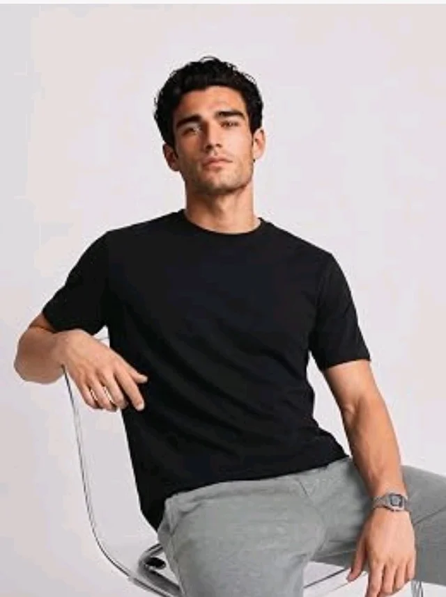 Van Heusen Men’s Crew Neck T-Shirt – Soft & Breathable Cotton | Regular Fit | Comfortable Everyday Casual Wear | Short Sleeves | Summer Favorite |Solid Colors | Style 60052|Available in Pack of 1 & 2 - L