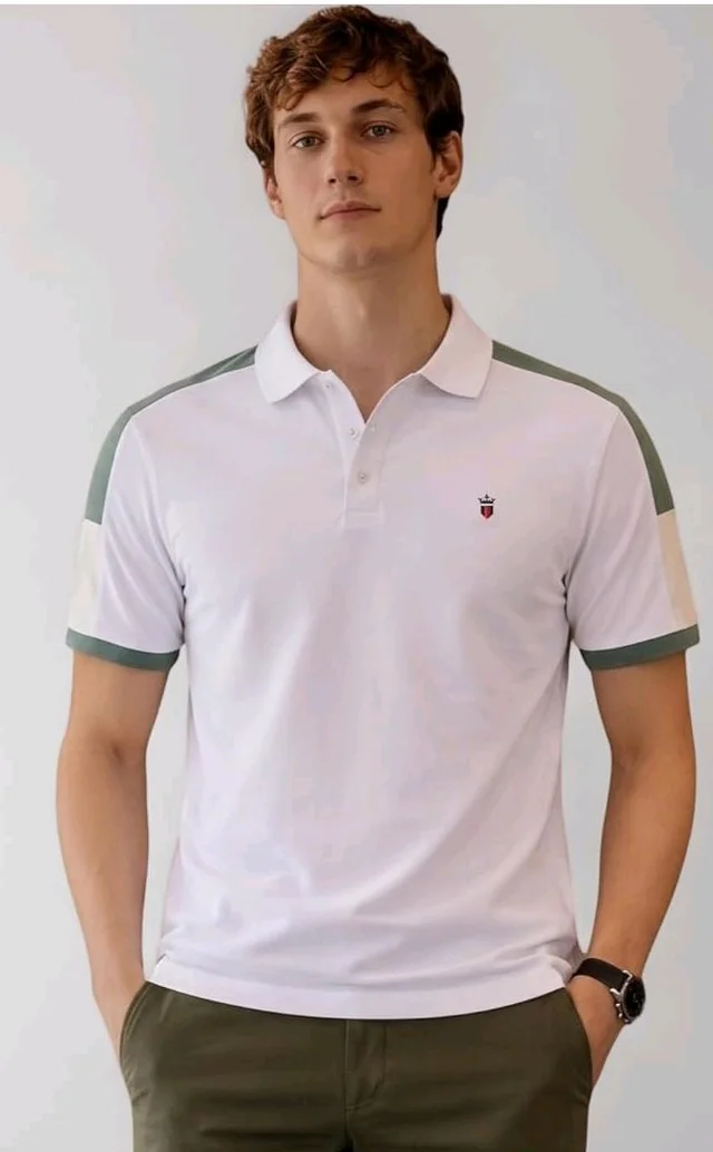 Louis Philippe Men's Slim Fit Premium High-End Pique in Superior Cotton Cut & Sew Design Color Block Shoulder Half Sleeve Polo Tshirt
700+ bought in past month - 2XL