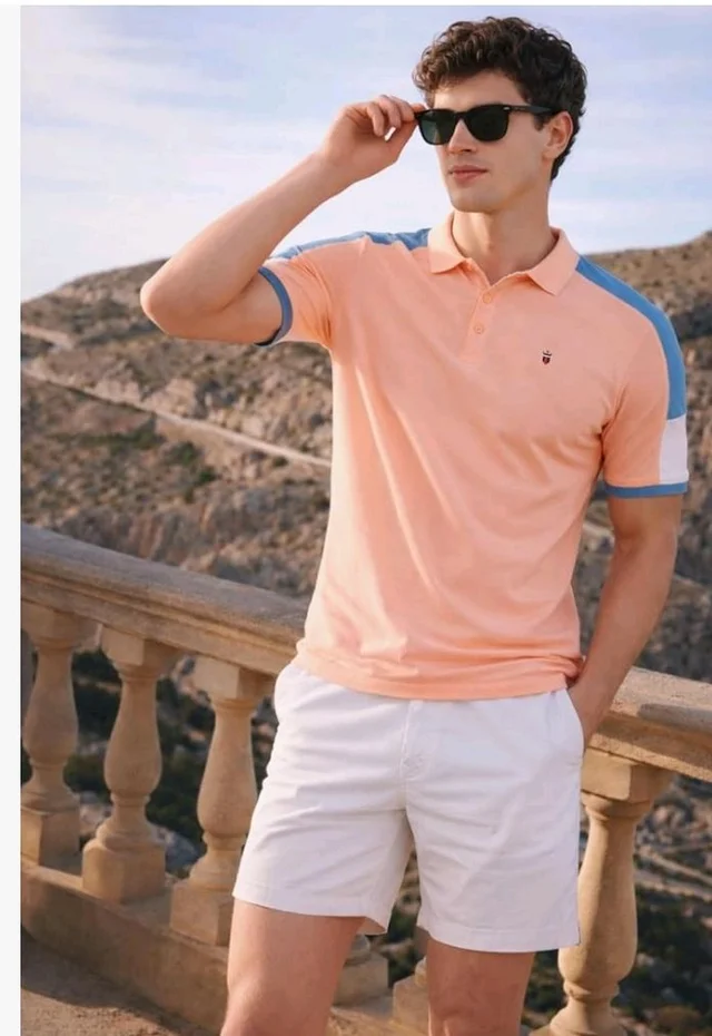 Louis Philippe Men's Slim Fit Premium High-End Pique in Superior Cotton Cut & Sew Design Color Block Shoulder Half Sleeve Polo Tshirt
200+ bought in past month - 2XL