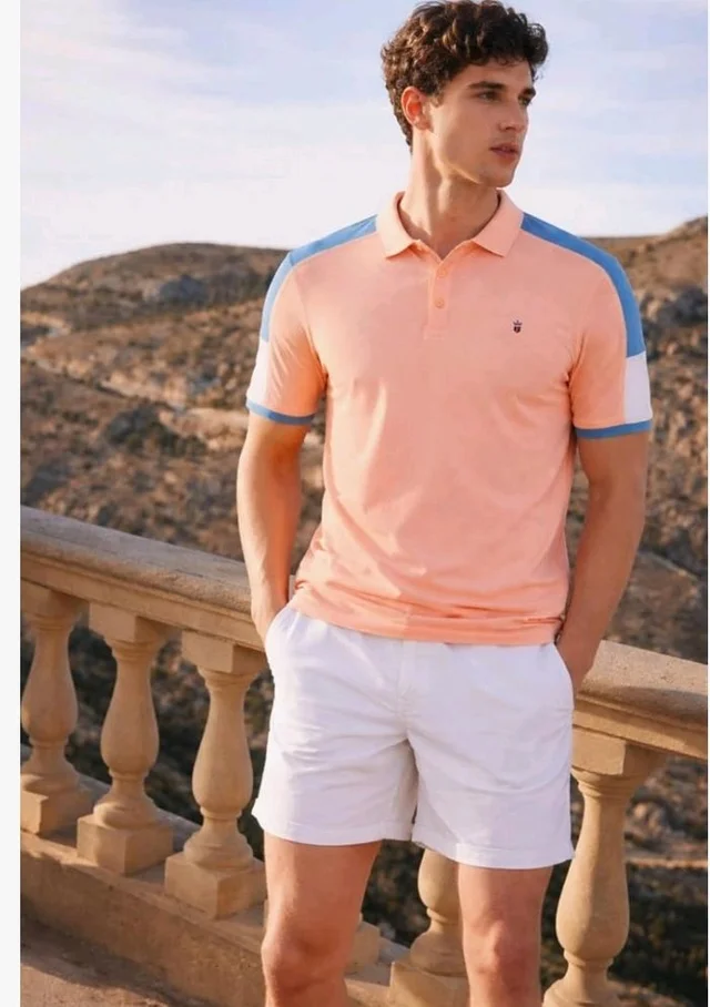 Louis Philippe Men's Slim Fit Premium High-End Pique in Superior Cotton Cut & Sew Design Color Block Shoulder Half Sleeve Polo Tshirt
200+ bought in past month - 2XL