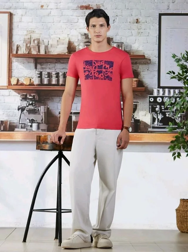 Pepe Jeans Men T-Shirt|Cotton|Slim Fit
- 2XL