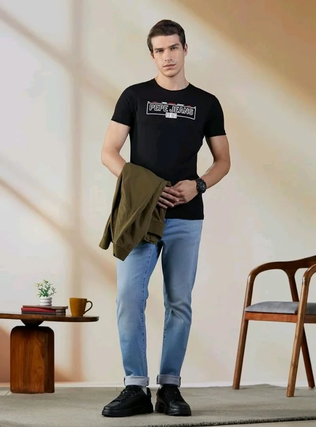 Pepe Jeans Men T-Shirt|Cotton|Slim Fit
- 2XL
