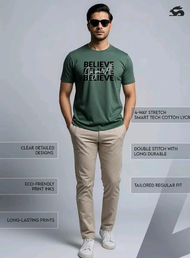 ADRO Tshirt for Men | Printed T Shirt for Men | 100% Cotton Regular Fit T-Shirt |Printed T Shirt
- 2XL