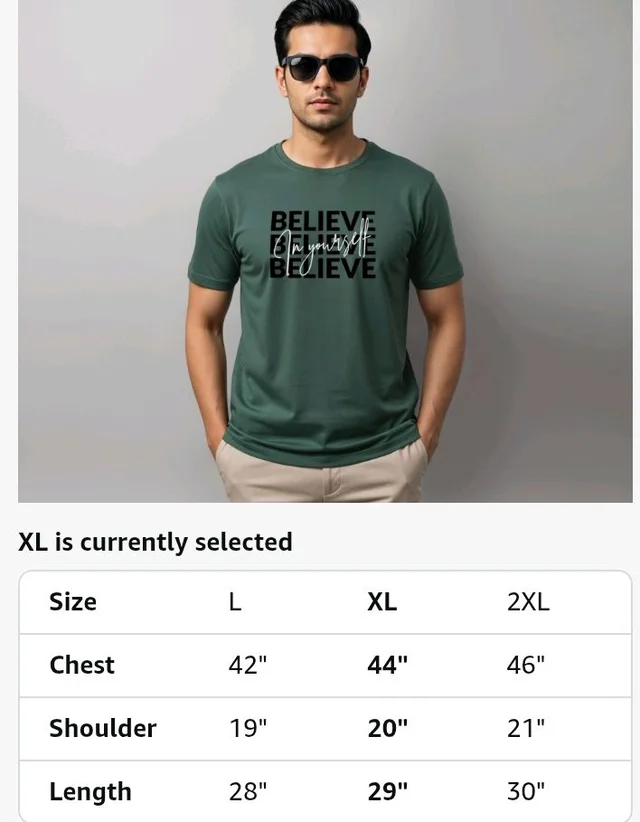 ADRO Tshirt for Men | Printed T Shirt for Men | 100% Cotton Regular Fit T-Shirt |Printed T Shirt
- 2XL