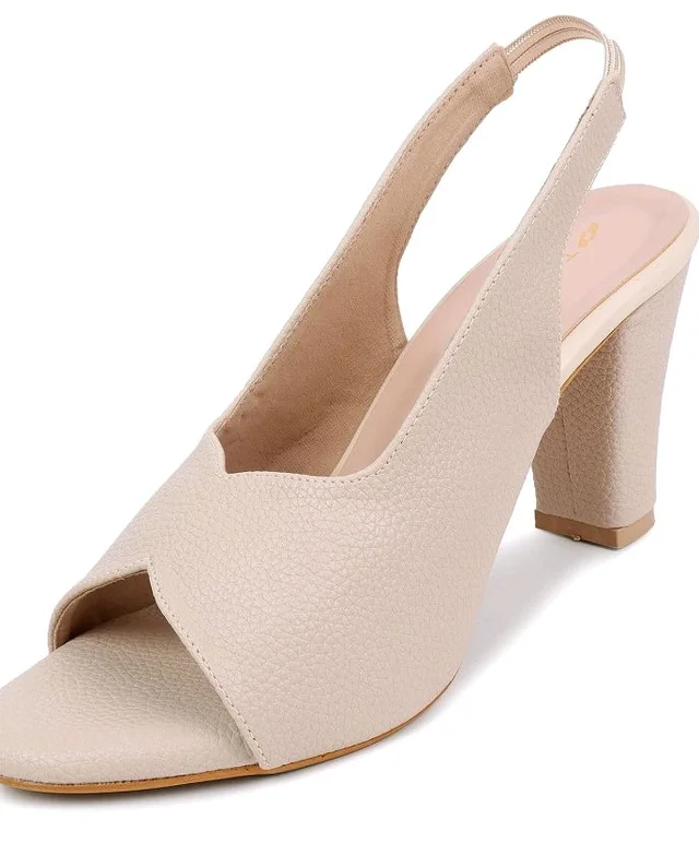TRASE Ankle Strap Pointed Toe Block Heel Pumps Sandals For Women| Fashionable Sandals, Office, Party and Formal Occasions | Light weight, Soft Footbed, Comfortable & Stylish - (47067) - 10