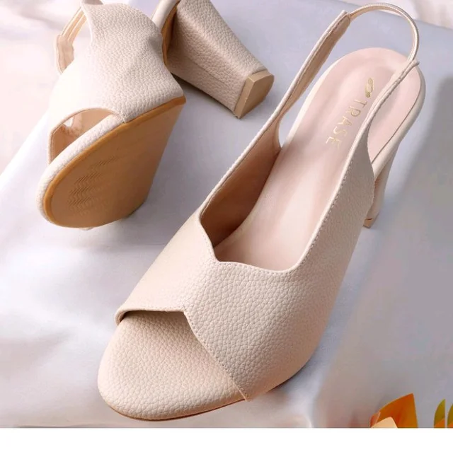 TRASE Ankle Strap Pointed Toe Block Heel Pumps Sandals For Women| Fashionable Sandals, Office, Party and Formal Occasions | Light weight, Soft Footbed, Comfortable & Stylish - (47067) - 10