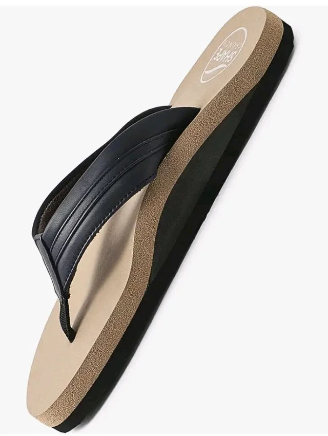 SHAPECRUNCH Women's Arch Support Slippers | Ortho Flipflops with soft MCR footbed - Reduce Pressure on Feet, Joints, and Back - 6