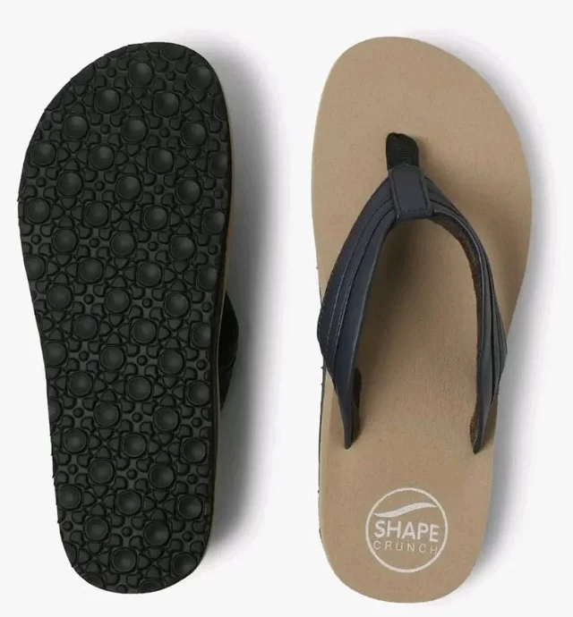 SHAPECRUNCH Women's Arch Support Slippers | Ortho Flipflops with soft MCR footbed - Reduce Pressure on Feet, Joints, and Back - 6