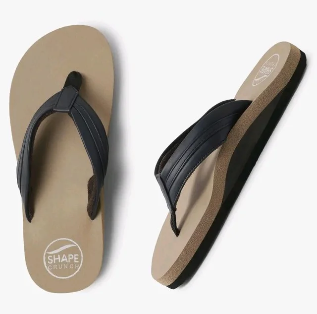 SHAPECRUNCH Women's Arch Support Slippers | Ortho Flipflops with soft MCR footbed - Reduce Pressure on Feet, Joints, and Back - 6