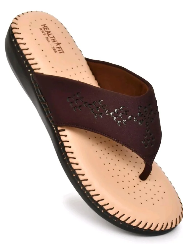 HEALTH FIT Extra Soft Orthopedic Slippers/Doctor Chappal & Footwear with Memory Foam For Women Footwear - 10