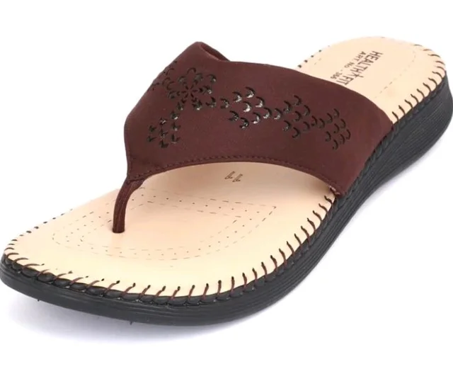 HEALTH FIT Extra Soft Orthopedic Slippers/Doctor Chappal & Footwear with Memory Foam For Women Footwear - 10