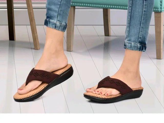HEALTH FIT Extra Soft Orthopedic Slippers/Doctor Chappal & Footwear with Memory Foam For Women Footwear - 10