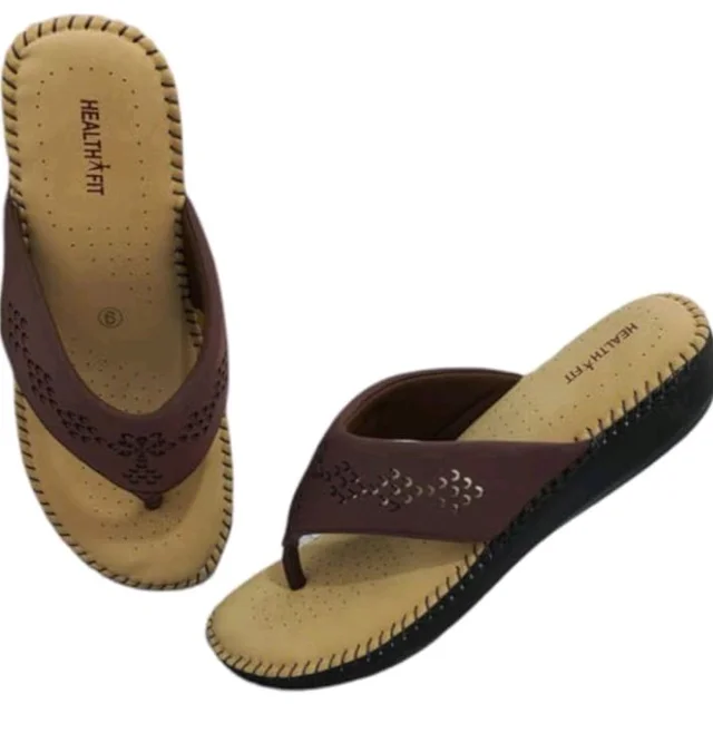 HEALTH FIT Extra Soft Orthopedic Slippers/Doctor Chappal & Footwear with Memory Foam For Women Footwear - 10